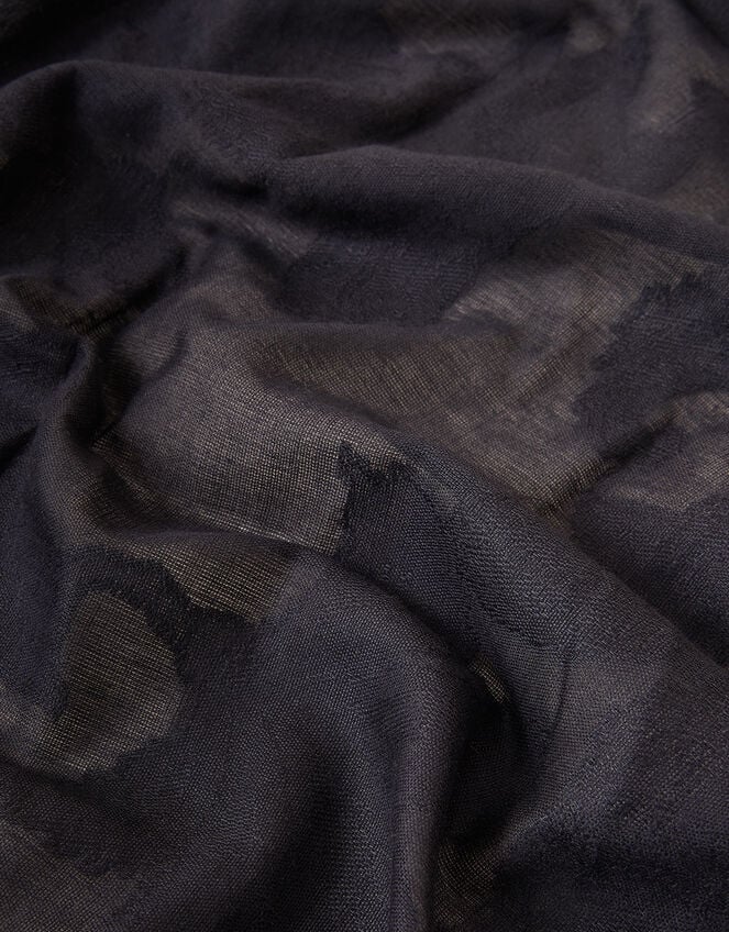 Burnout Lightweight Scarf, Black (BLACK), large