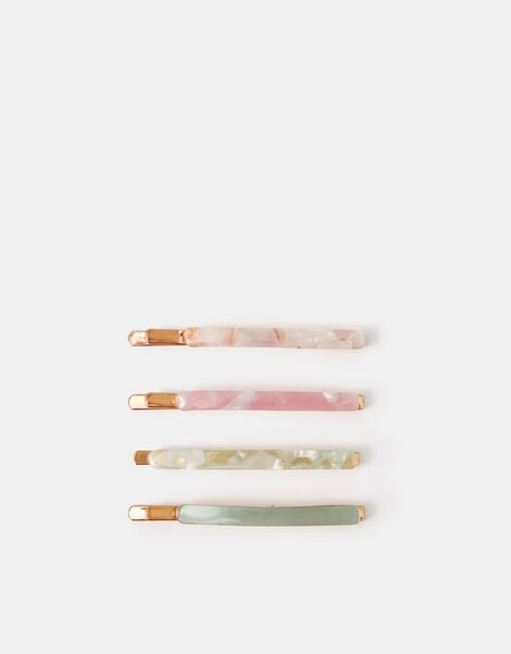 4-Pack Resin Hair Slides, , large