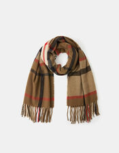 Check Print Scarf, , large