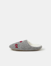 Cherry Mule Slippers, Grey (GREY), large