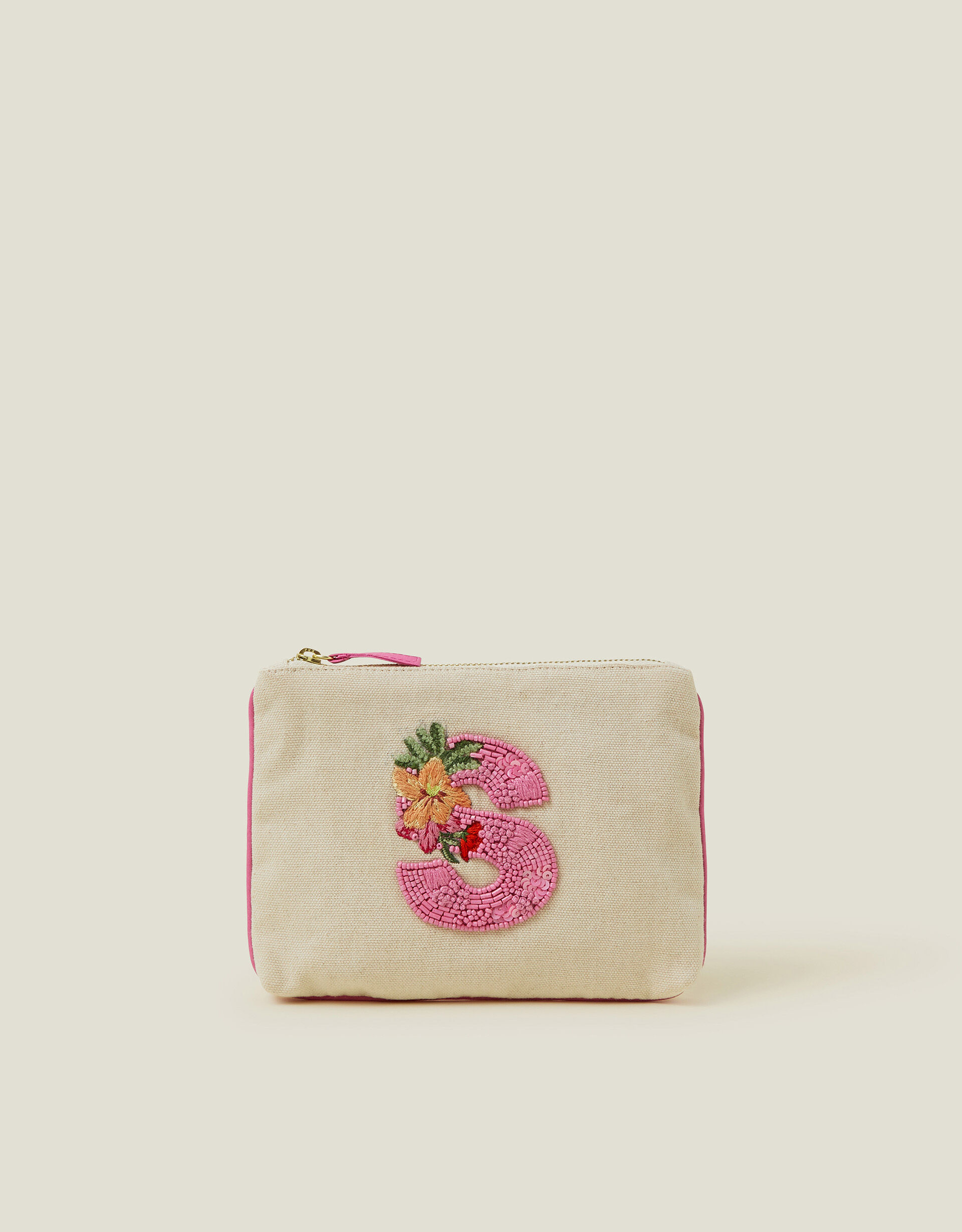 Initial Embellished Small Summer Pouch Multi Beauty Accessorize ROI
