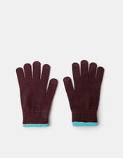 Contrast Edge Touchscreen Gloves, , large