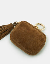 Tassel Suede Airpod Case Keyring, , large