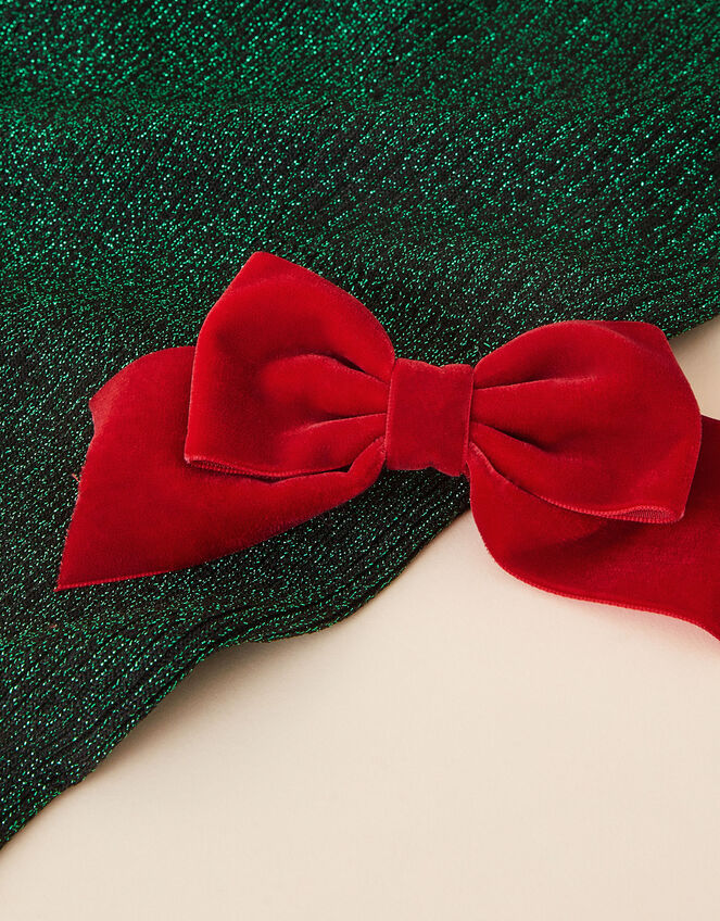 Girls Velvet Bow Barette Clip, , large