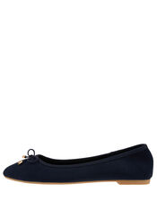 Sophia Bow Ballerina Flats, Blue (NAVY), large