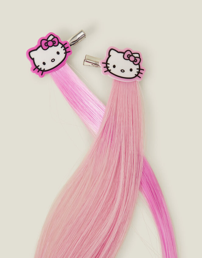 2-Pack Girls Hello Kitty® Fake Hair Clips, , large