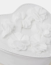 Girls Appliqué Floral Crossbody Bag, , large