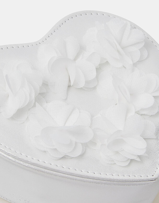 Girls Appliqué Floral Crossbody Bag, , large