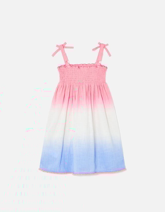 Girls Ombre Smock Dress, Multi (BRIGHTS-MULTI), large