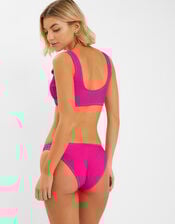 Crinkle Bikini Bottoms, Pink (PINK), large