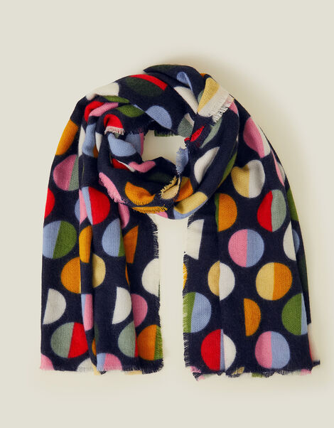 Retro Spot Blanket Scarf, , large
