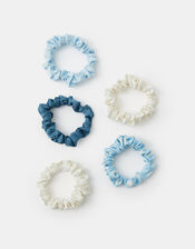 5-Pack Satin Hair Scrunchies, , large
