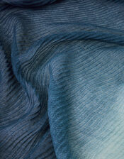 Lightweight Ombre Pleat Scarf, , large