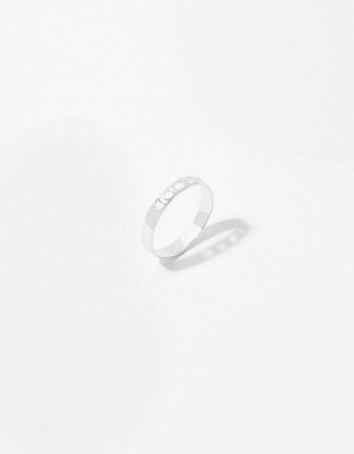 •MOONPHASE HORIZONTAL• recycled silver ring
