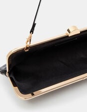 Clip Frame Clutch Bag, Black (BLACK), large