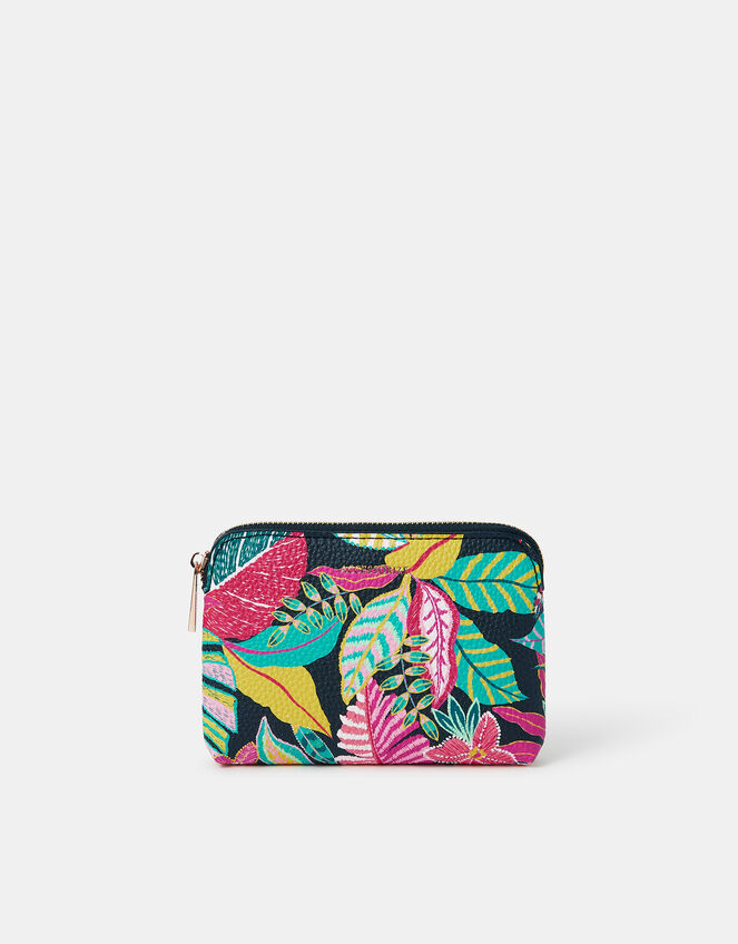 Tropical Print Coin Purse, , large