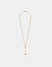 Stainless Steel T-Bar Lariat Necklace, , large