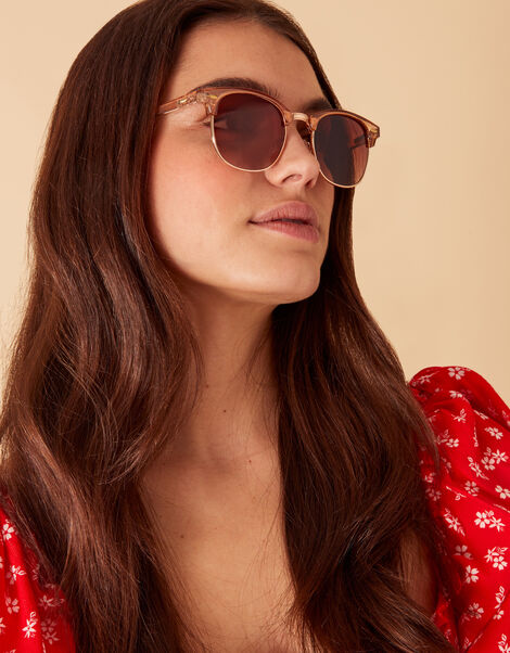 Clear Round Sunglasses, , large