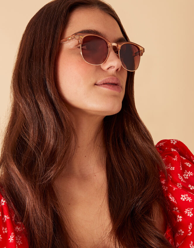Clear Round Sunglasses, , large