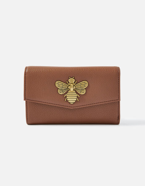 Bee Twist Lock Purse Tan, Tan (TAN), large