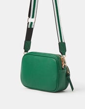 Dina Double Zip Crossbody Bag, Green (GREEN), large