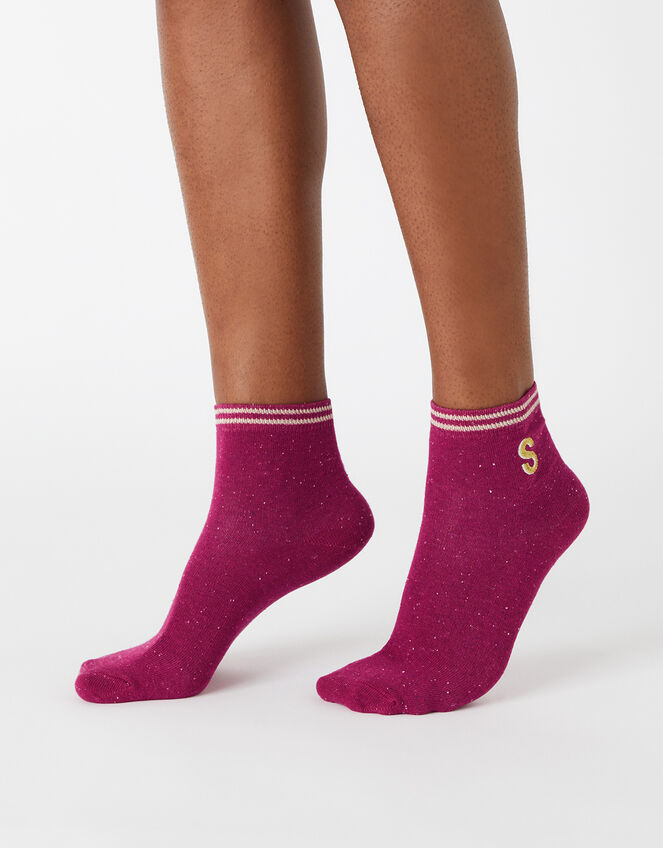 Initial Ankle Socks - S, , large