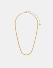 14ct Gold-Plated Omega Chain Necklace, , large