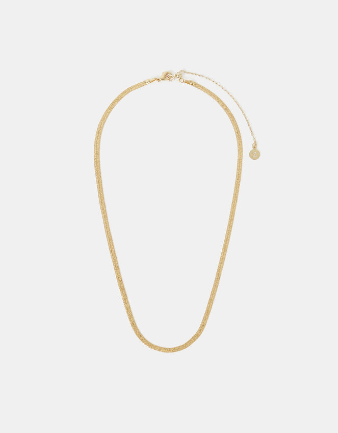 14ct Gold-Plated Omega Chain Necklace, , large