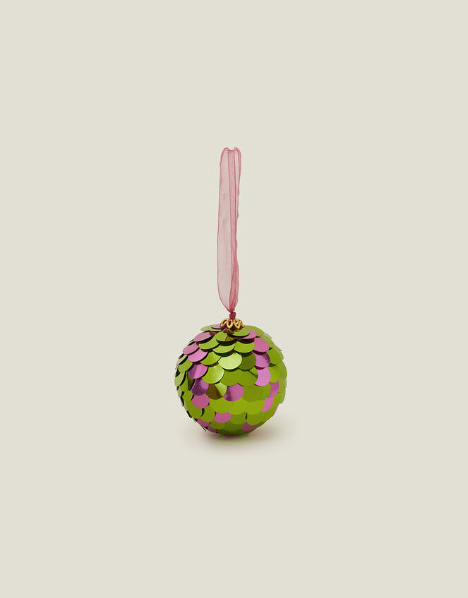 Hand-Embellished Sequin Bauble, Pink (PINK), large