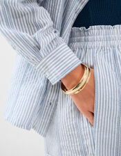 Stripe Cotton Shirt, Blue (BLUE), large
