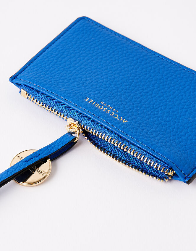 Shoreditch Card Holder with Charm, Blue (COBALT), large