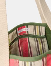 Stripe Canvas Tote Bag, , large
