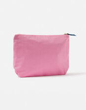 Large Stripe Embroidered Washbag, , large