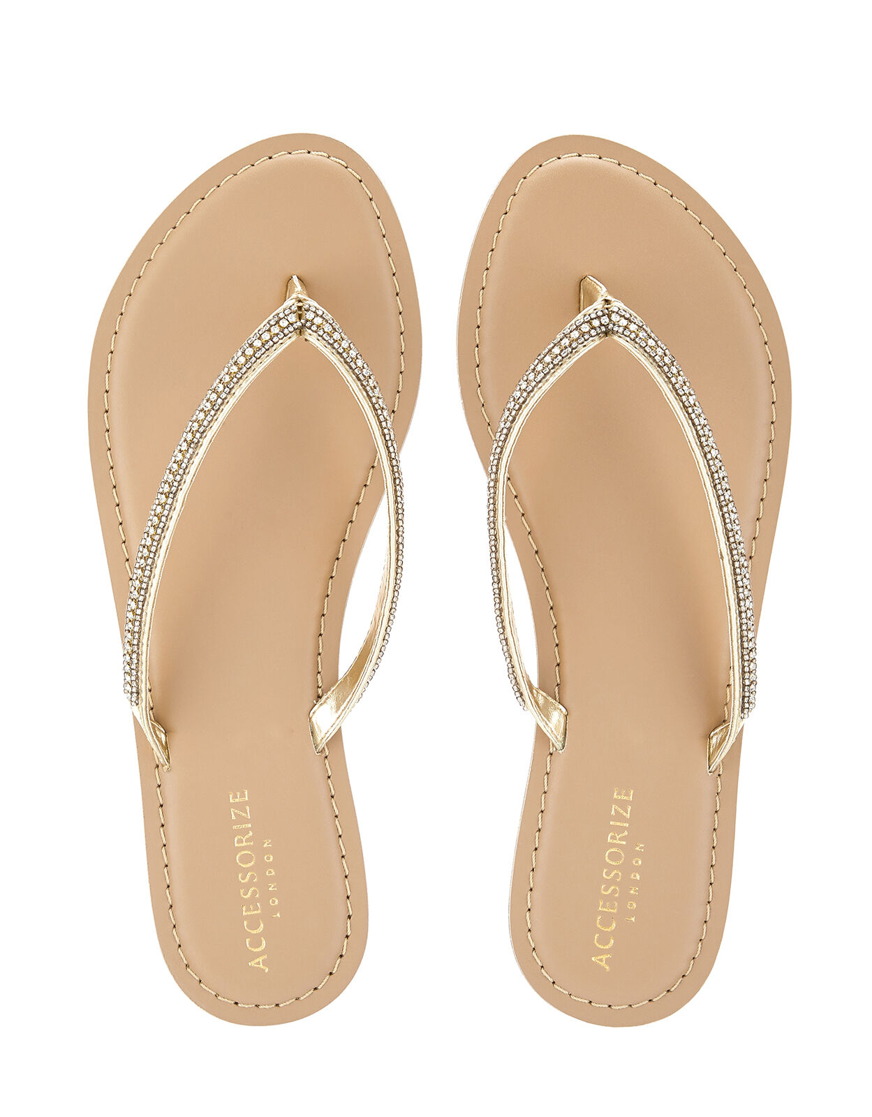 diamante flip flops