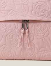 Floral Quilted Travel Bag, Pink (BLUSH), large