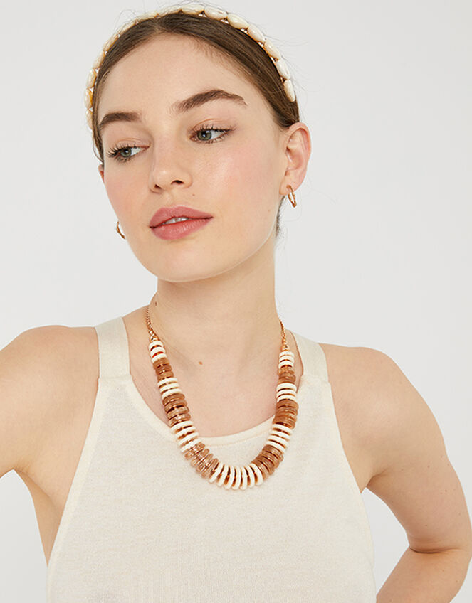 Resin Ring Collar Necklace, , large