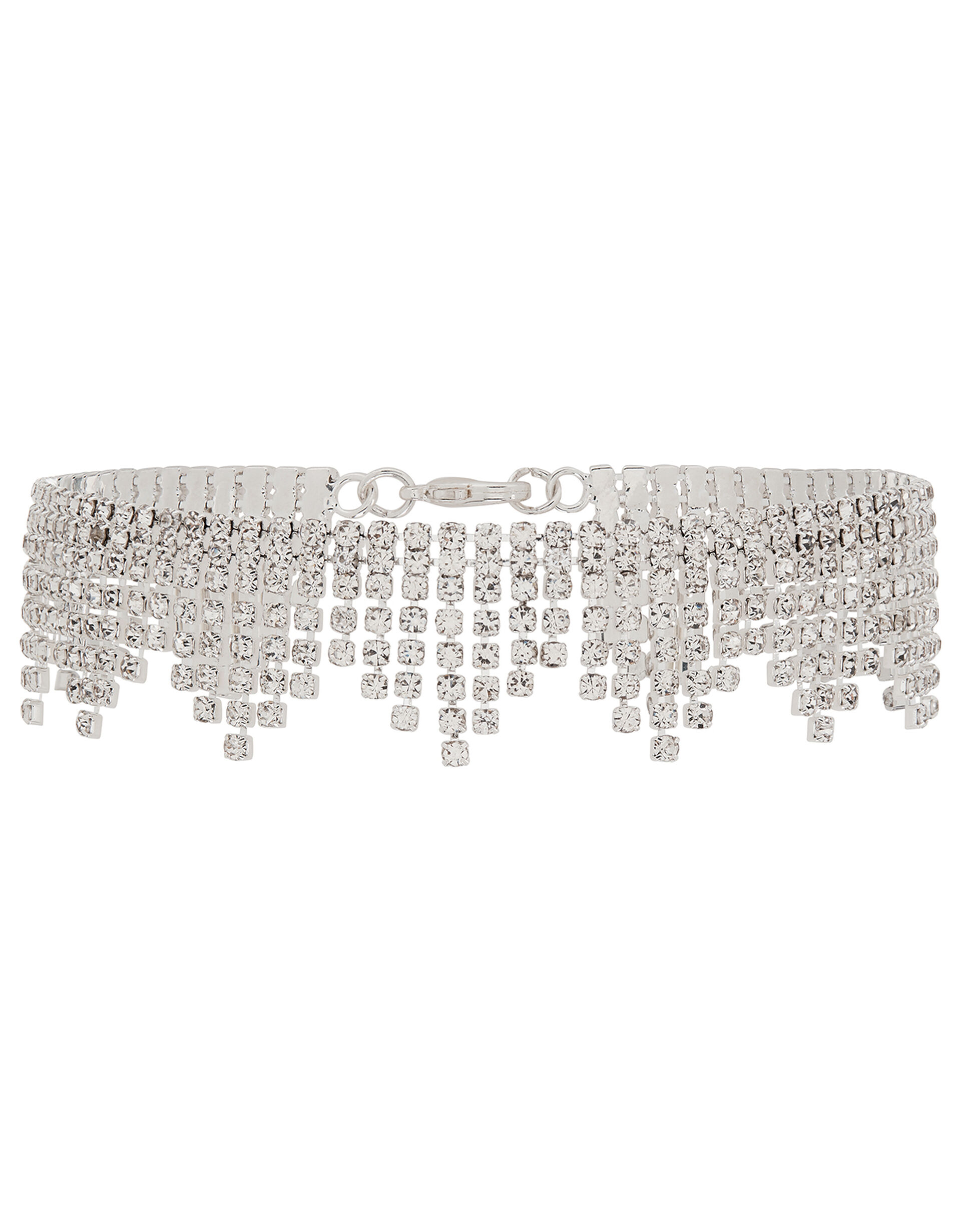 Waterfall Diamante Anklet, , large