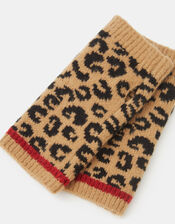 Leopard Print Wrist Warmers, , large