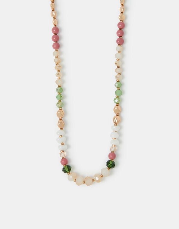 Long Beaded Rope Necklace, , large