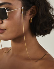 14ct Gold-Plated Sterling Silver Omega Glasses Chain, , large