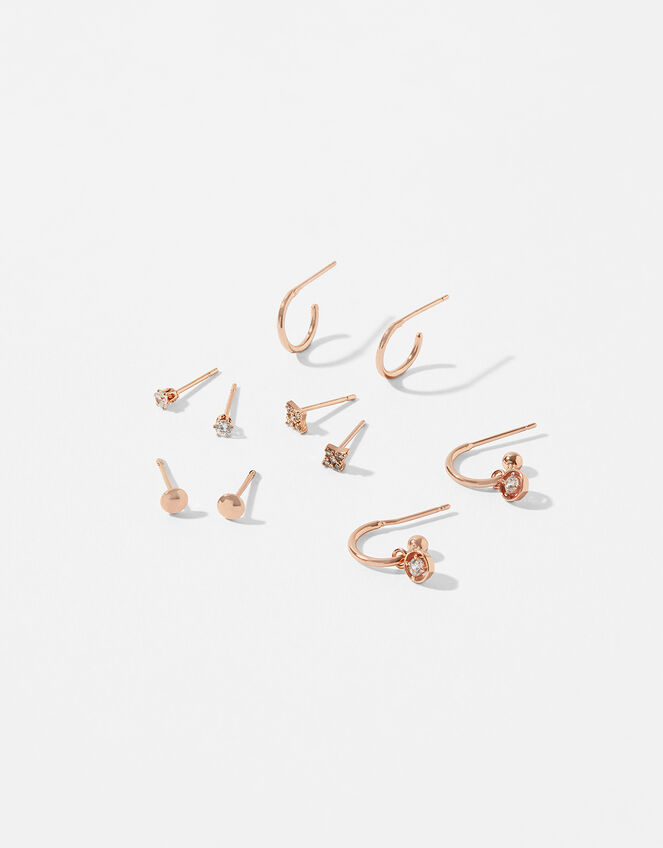 Rose Gold-Plated Stud and Hoop Multipack, , large