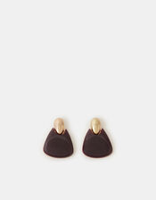 Chunky Resin Doorknocker Earrings, , large