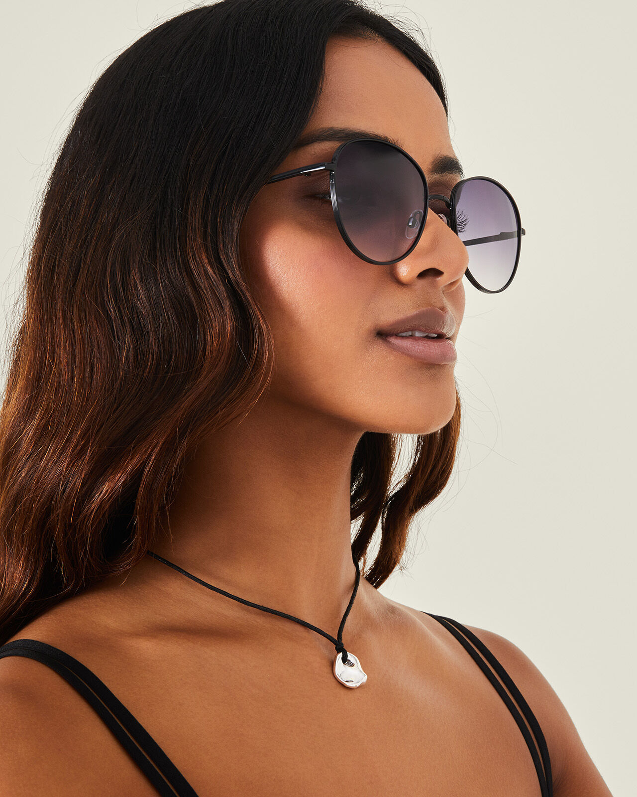 Fine Rim Round Sunglasses Sunglasses Accessorize Global