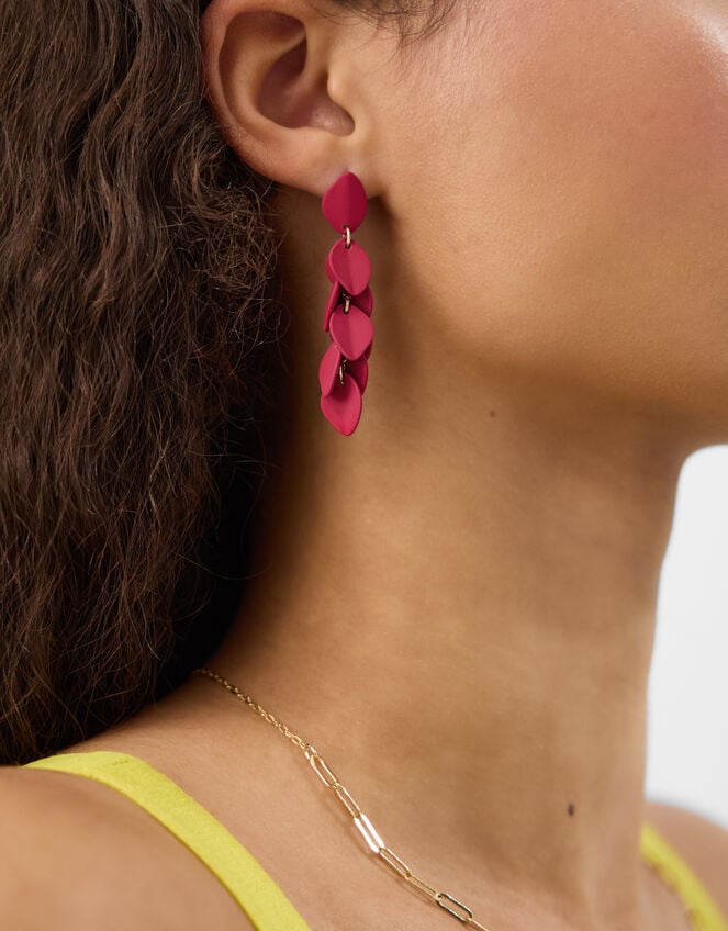 Leaf Drop Earrings, , large