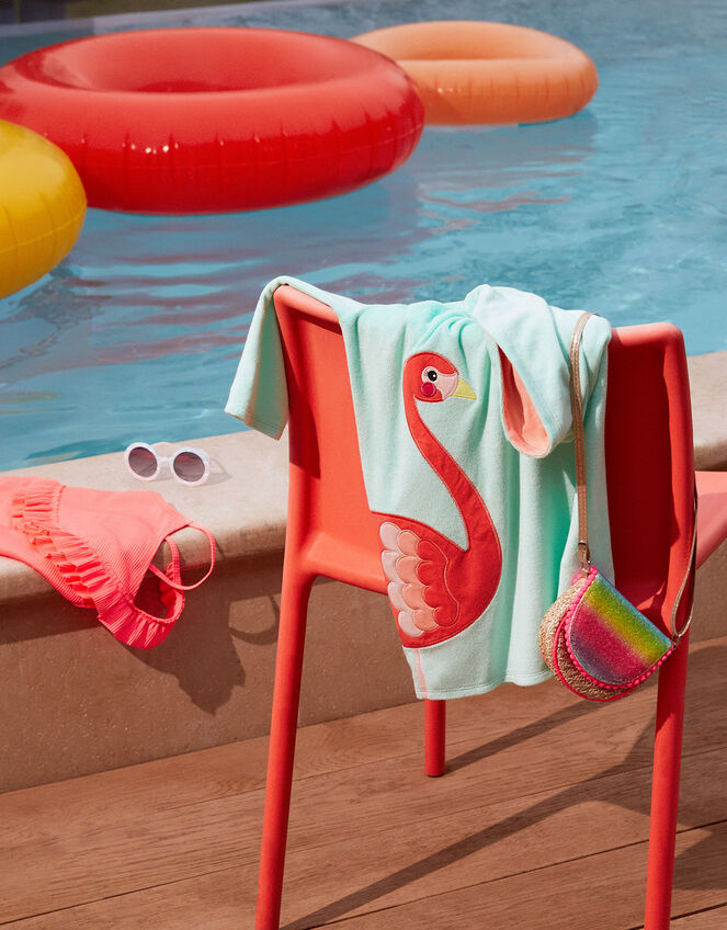 Neon Frill Swimsuit, Pink (PINK), large