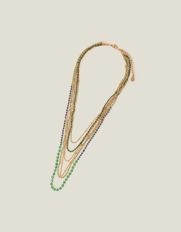 Layered Beaded Necklace, , large