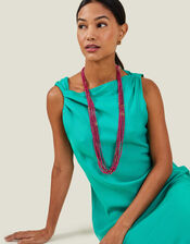 Layered Long Bead Necklace, , large