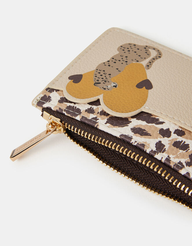 Cheetah Heart Card Holder, , large