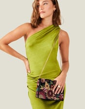 Floral Embellished Clutch, , large