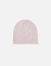 Knit Beanie in Cashmere, Pink (PINK), large